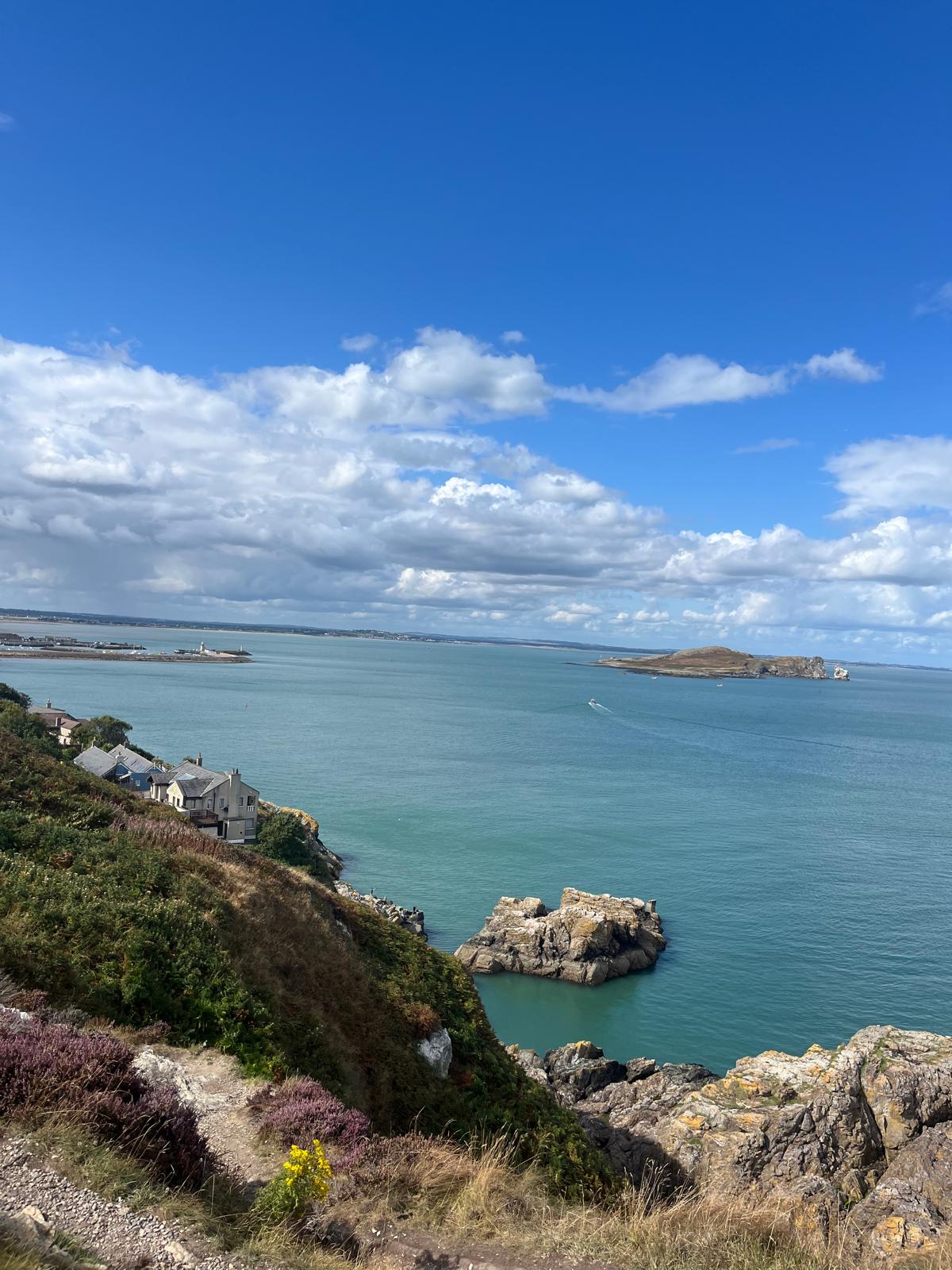 View from the Howth Cliff Walk outside Dublin.