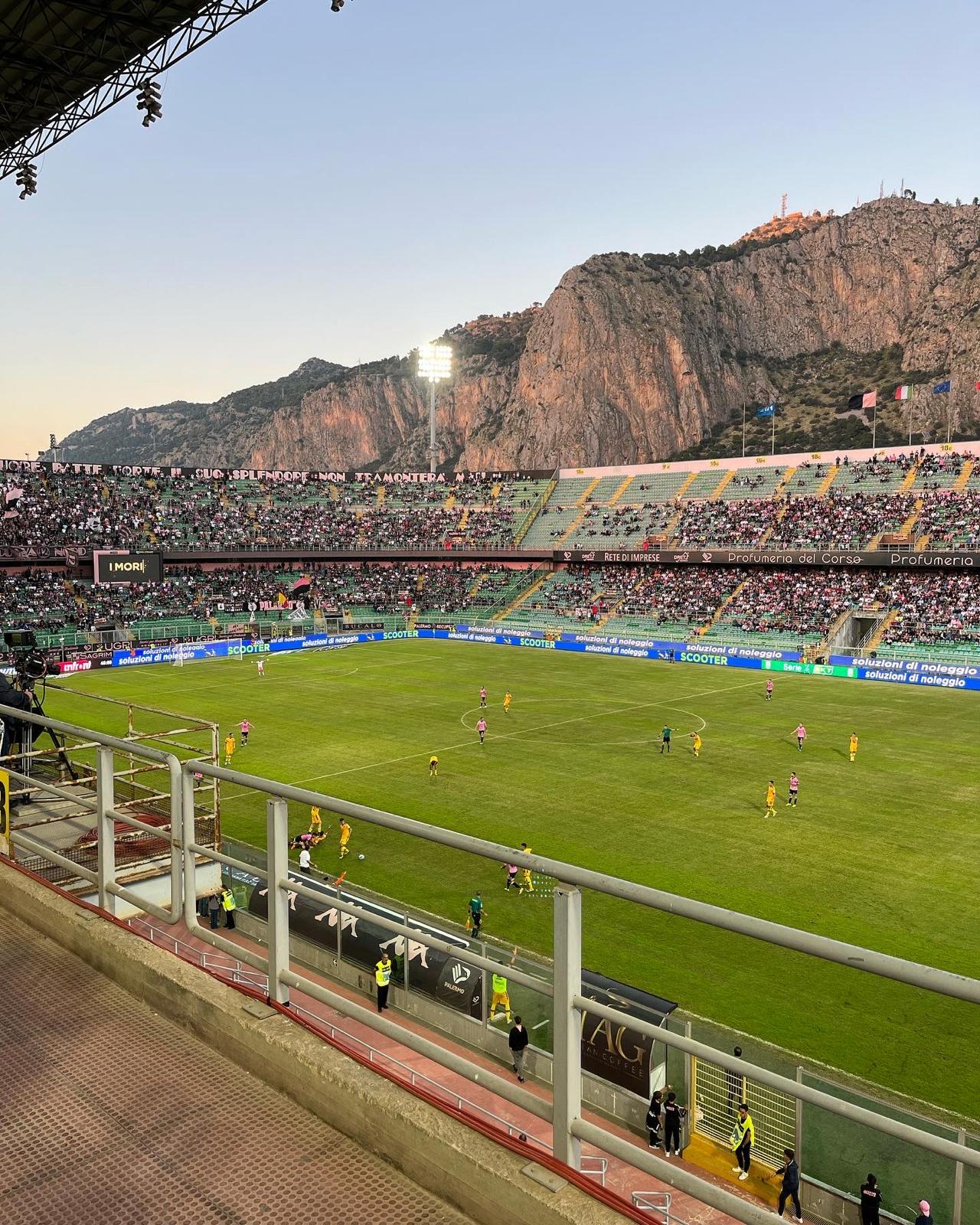 A football scene in Palermo.