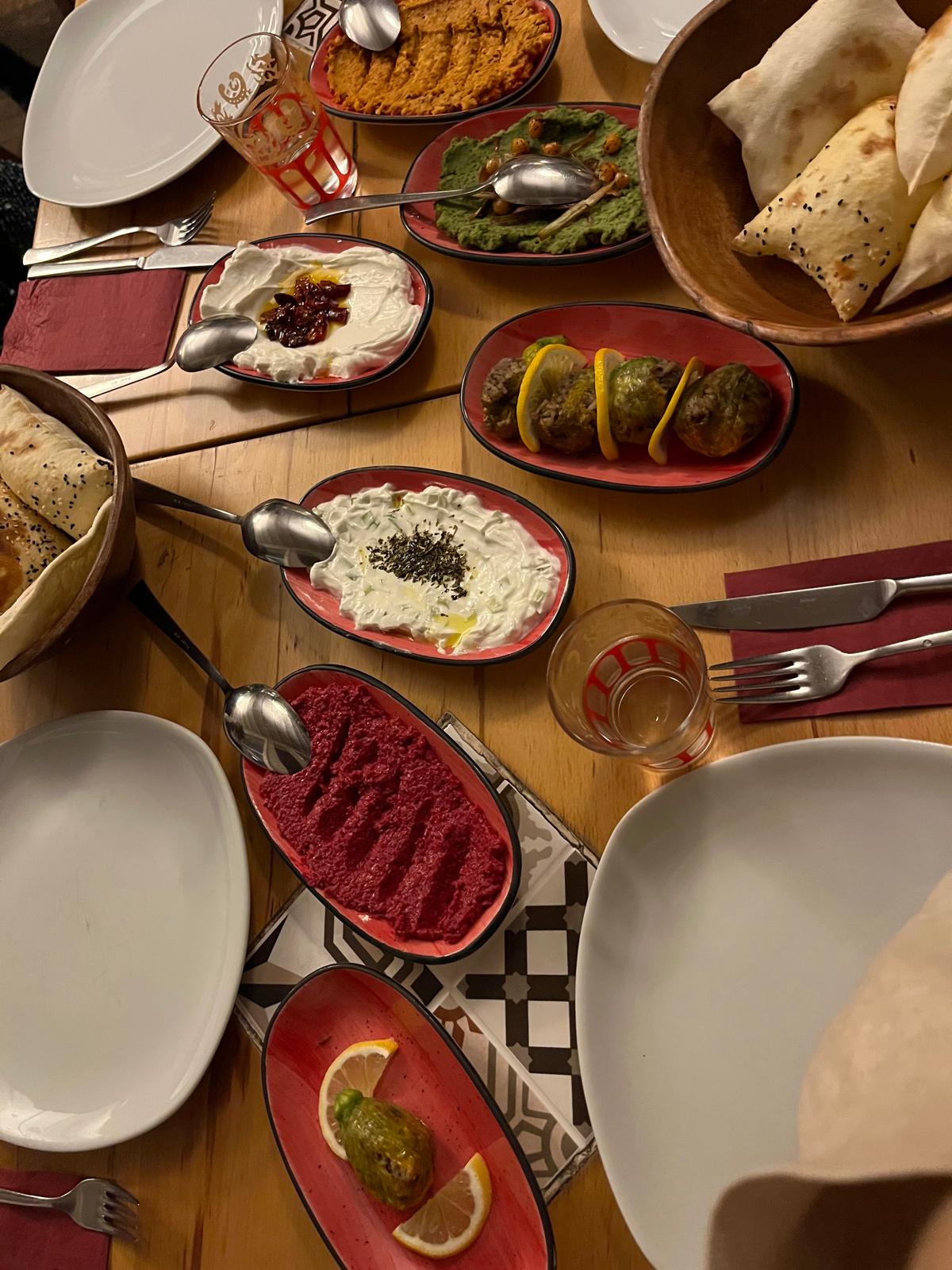 Mezze dinner in Istanbul.